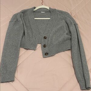 Garage Gray Button-Up Cardigan